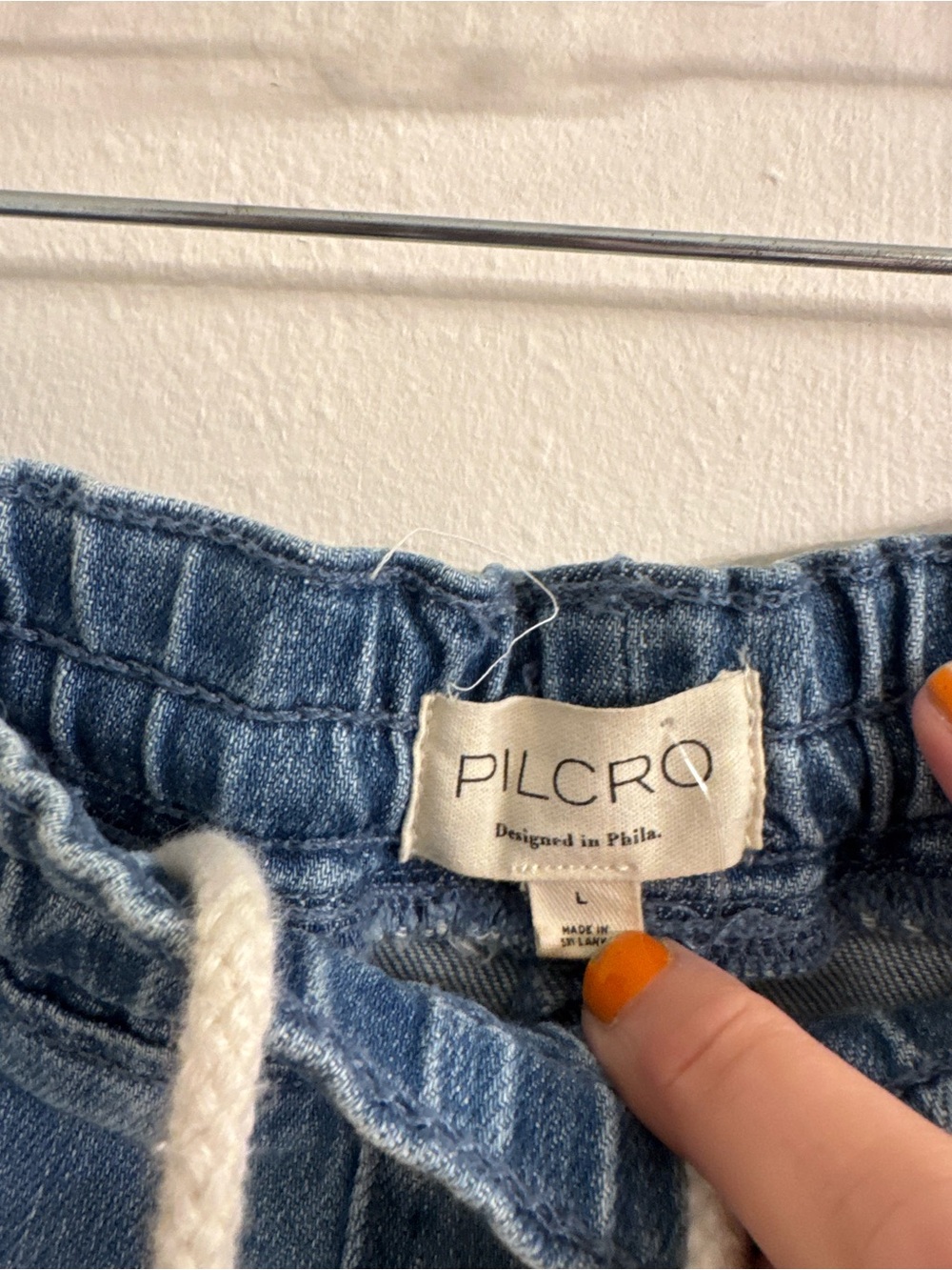 Pilcro Blue Denim Star-Appliqué Wide Leg Jeans - Picture 2 of 5